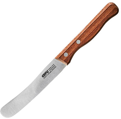 Gefu Stulle-Spreizmesser 11 cm – Frühstücksmesser – Deutscher Klingenstahl – Griff aus Walnussholz