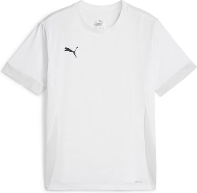 Puma Teamgoal Matchday Jersey Jr Unisex-Sportshirt – Weiß-Schwarz-Federgrau