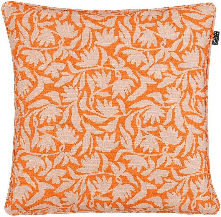Glimmerdekorationen Kelly Outdoor-Kissen Orange – L45xB45xH10cm