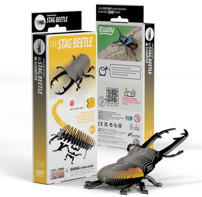 Eugy 3D-Puzzle – Käfer Hirschkäfer – Insekten – nachhaltig – alle sammeln – 6 Jahre