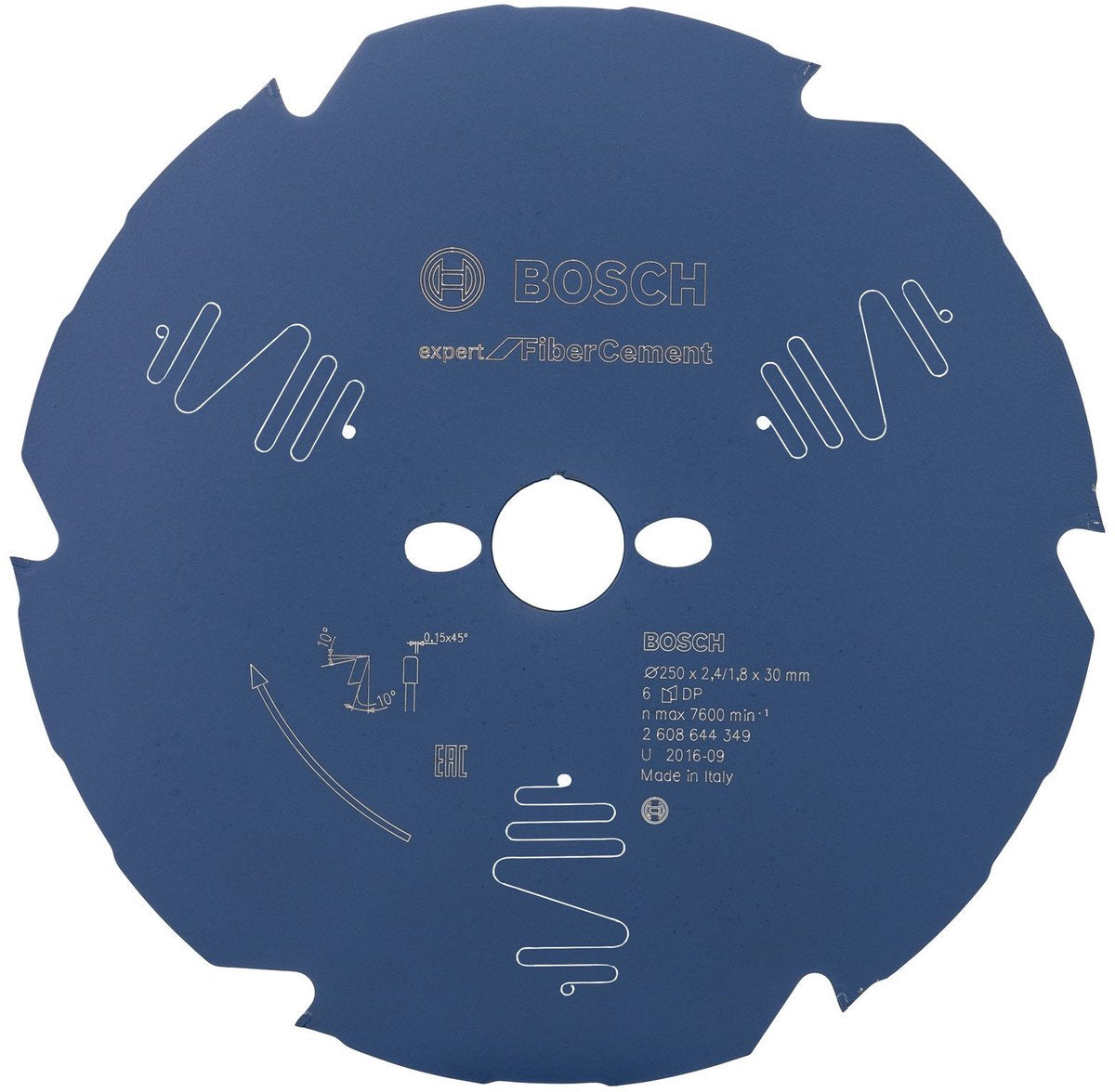 Bosch-Klingenexperte für Faserzement 250x30x2,4