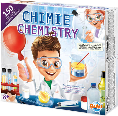 Buki France Buki – Chemie-Set – Experimentier-Set – Chemielabor – Chemie-Set – 150 Experimente