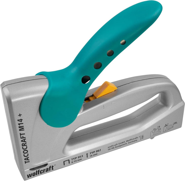 Wolfcraft - Handtacker - Tacker - Tacocraft M 14+ Tacker mit Metallgehäuse - 7081000