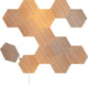 Nanoleaf Elements Hexagons Starter Kit – intelligente Beleuchtung – 13 LED-Panels – Holzeffekt – Google