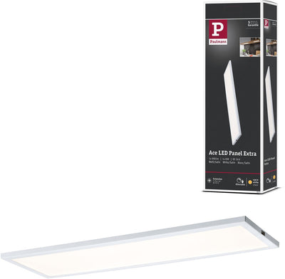 Paulmann LED-Unterschrankleuchte Ace eckig 300x100 mm 520lm 2700k weiß, satiniert dimmbar