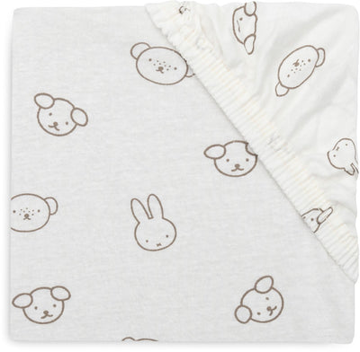 Jollein Spannbettlaken für Bett – 60 x 120 cm – Jersey – Miffy und Freunde