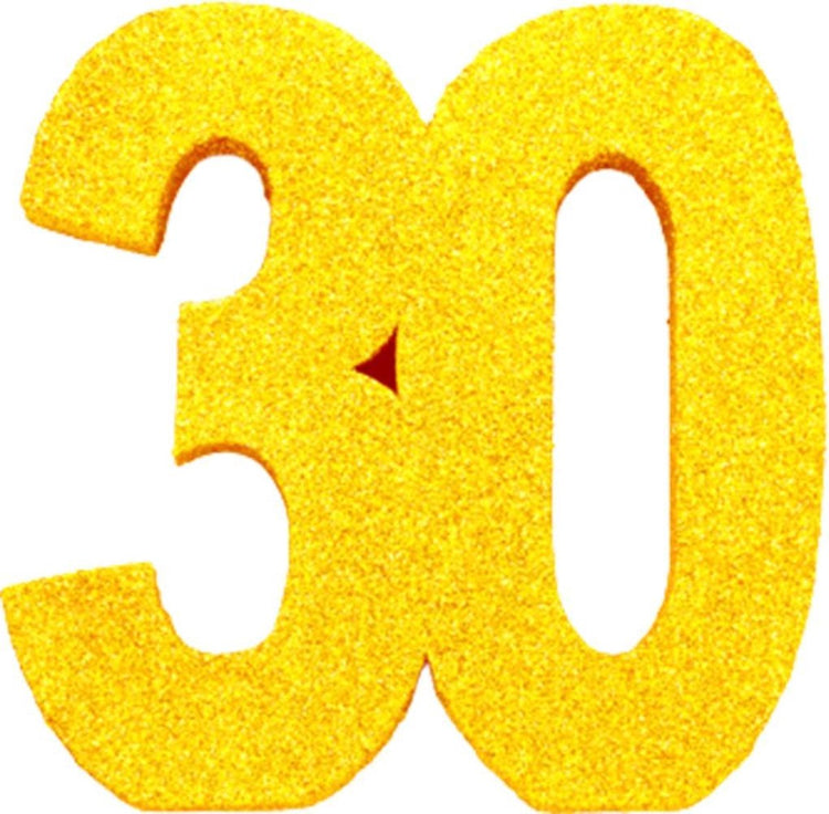 Markenlose Sans-Marque-Geburtstagstischdekoration Gold 30.