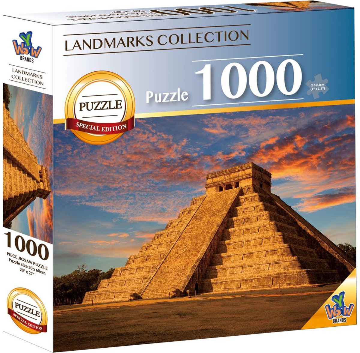 Braet-Puzzle 7 Weltwunder – Chichén Itzá – 1000 Teile.