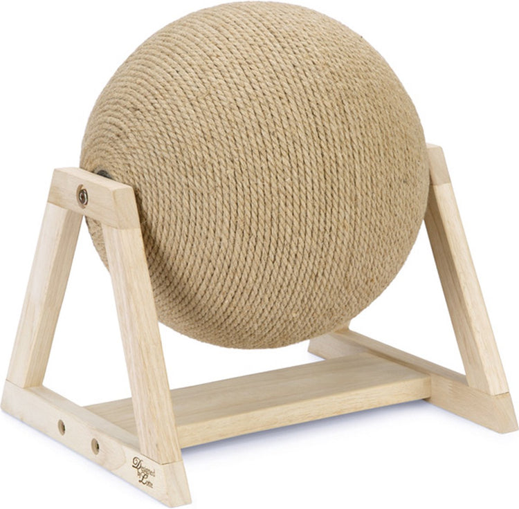 Entworfen von Lotte Xem Kratzball – Kratzbaum – auf Sockel – Holz – 34 x 30 x 35,5 cm
