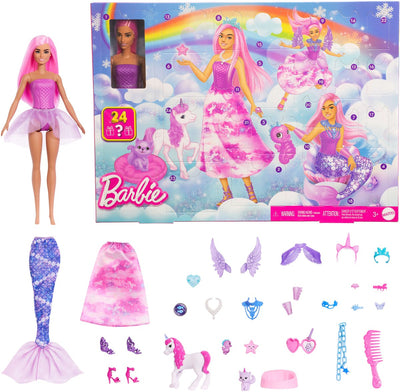 Barbie-Adventskalender mit Modepuppe und 24 überraschenden Accessoires