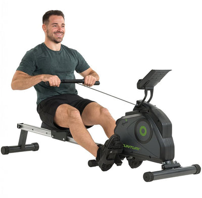 Tunturi Cardio Fit R30 Rudergerät – klappbar – Rudergerät mit 8 Widerstandsstufen – Rudergerät für Zuhause – inkl. Tablet-Halter