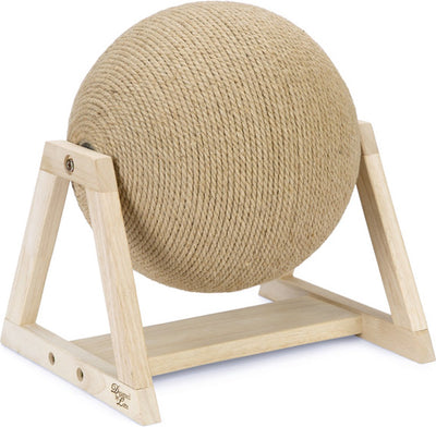 Entworfen von Lotte Xem Kratzball – Kratzbaum – auf Sockel – Holz – 34 x 30 x 35,5 cm