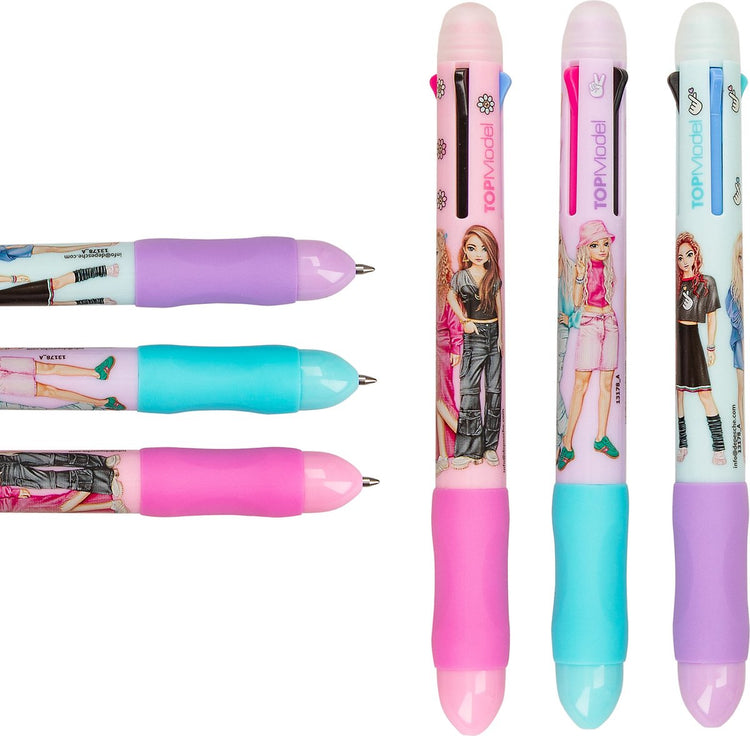 Depesche - Top Model radierbarer Gelstift mit 4 Farben - 1 Stück