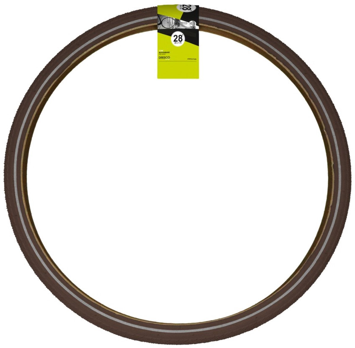 Dresco-Außenreifen Traveler – Reifengröße 28 x 1,75 – ETRTO-Größe 47–622 – Pannenschutzreifen mit Anti-Pannen-System (APS) – mit 3 mm Breaker-Schicht – sichere Reflexion – geringer Rollwiderstand – sehr hohe Pannensicherheit – optimaler Grip