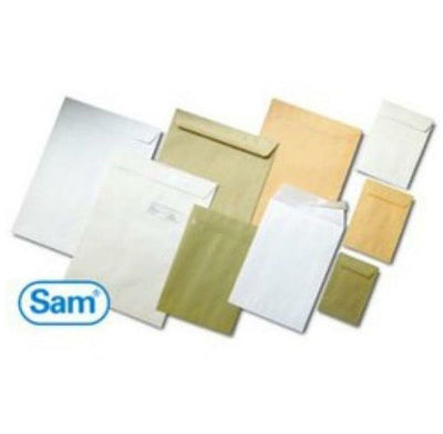 Sam umschlag a-18495 weiß selbstklebend 90 g m²