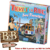 Asmodee -Ticket, um das Brettspiel in San Francisco zu fahren