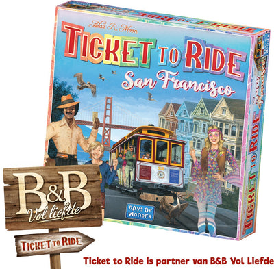 Asmodee -Ticket, um das Brettspiel in San Francisco zu fahren