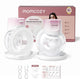 Momcozy s12pro Schnell-Freisprech-Milchpumpe – 2 Stück – extra leise und kompakt – elektrisch – wiederaufladbar – rosa weiß – s12pro+