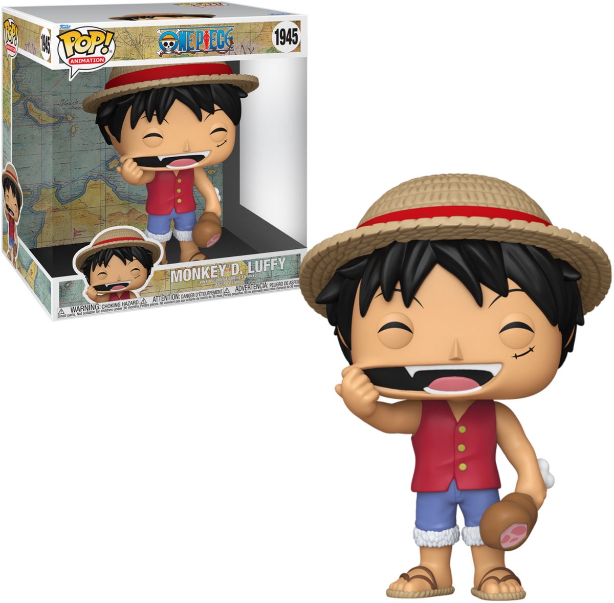 Funko einteiliger Affe d. Ruffy (Pop! Jumbo) Vinylfigur 1945 Unisex Pop! - neutral - Standard