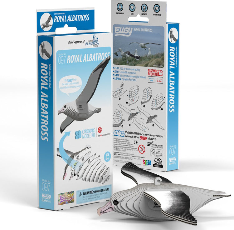 Eugy 3D-Puzzle – Königsalbatros – Vögel – nachhaltig – alle sammeln – 6 Jahre