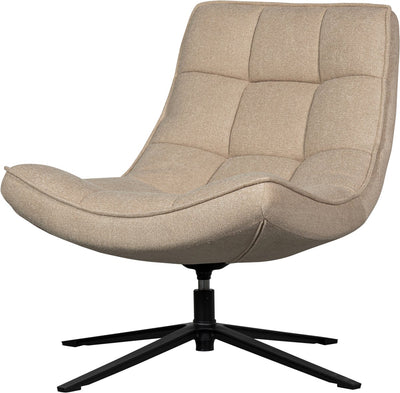 Woood Maudi Drehsessel – Polyester – Natur – 84 x 74 x 86