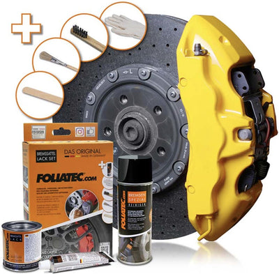 Foliatec Bremssattel-Lackset - Speed Yellow - 3 Komponenten