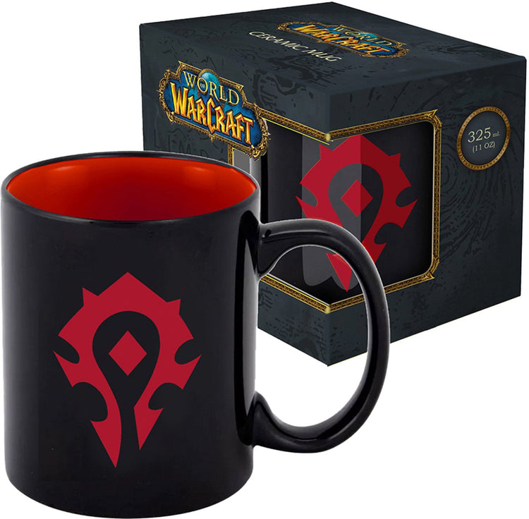 Blizzard World of Warcraft – Tasse mit Geschenkverpackung – Horde – 330 ml schwarz