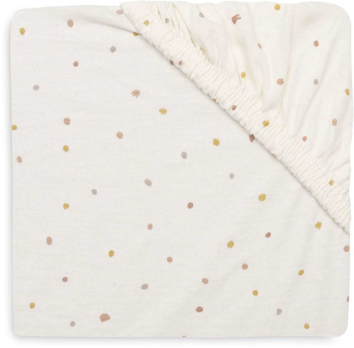 Jollein Spannbettlaken für Kinderbett – 40 50 x 80 90 cm – Jersey – Kangaroots – Dusty Dot
