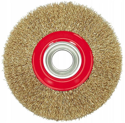 Vorel-Tellerbürste 150 mm gewellter Messingdraht 6000 U/min min