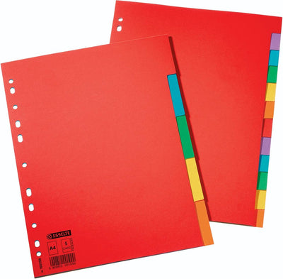 Esselte Tabs 12 Tabs, Karton von 220 g m² 25 Stück
