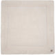 Jollein Laufstalldecke Baby – 100 x 100 cm – wolkige Rippe – Polyester – Haferflocken