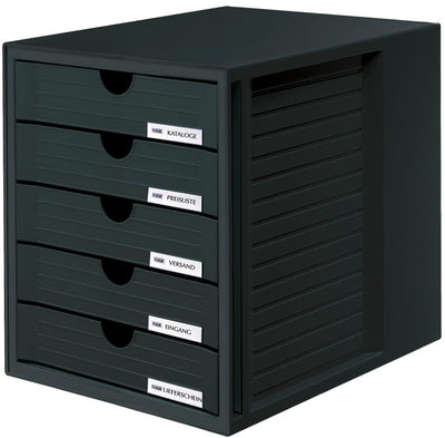 Han Han HA-1450-13 Lowcase mit 5 geschlossenen Schubladen schwarz