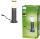 Philips LED Utrecht Sockelleuchte für den Außenbereich – Niederspannung – Anthrazit – warmweißes Licht – 6 W