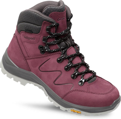 Grisport Boston Mid Wanderschuhe Damen – Burgunderrot – Größe 40