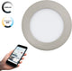 Eglo connect.z fueva-z smarte Einbauleuchte – ø 12 cm – Grauweiß – einstellbares weißes Licht – dimmbar – ZigBee