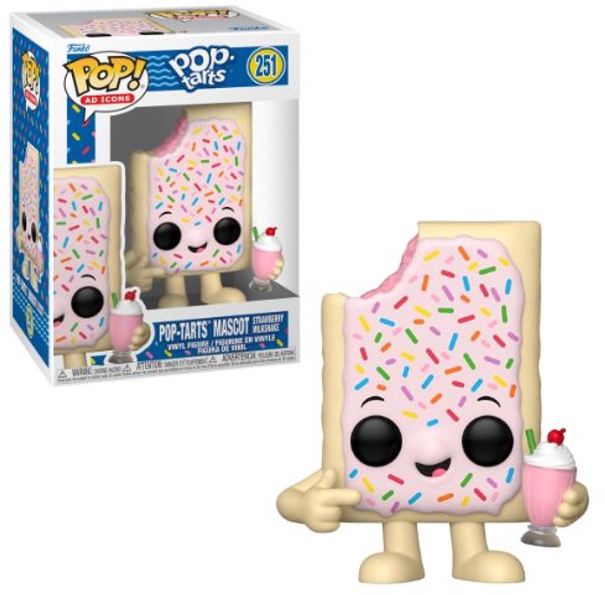 Funko-Pop! Anzeigensymbole: Pop-Tarts – Pop-Tart-Maskottchen (Erdbeermilchshake) #251
