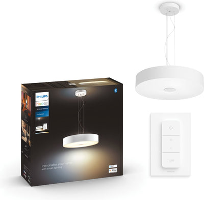 Philips Hue Fair Hängelampe – warmes bis kaltweißes Licht – weiß – 1 Dimmschalter