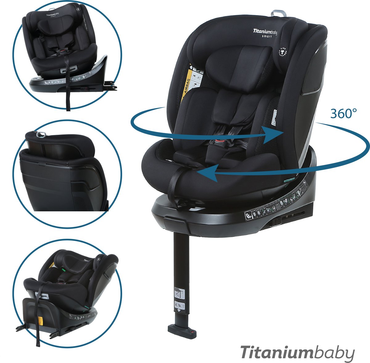Titanium Baby Titanium Baby Smart Autositz Nitro Evo schwarz