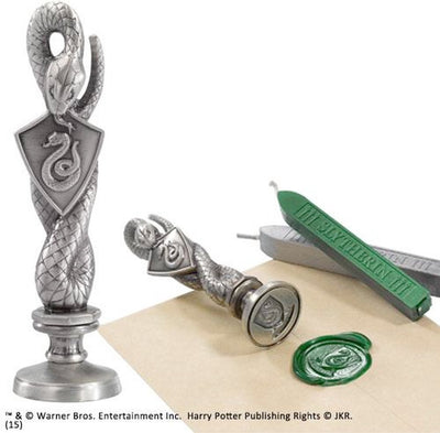 Die Noble Collection Harry Potter Stempel Slytherin 10 cm silberfarben