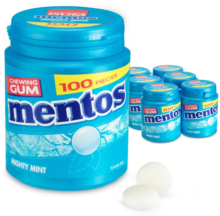 Mentos Kaugummi Mighty Mint XL (6x 100 Stück)