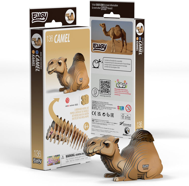 Eugy 3D-Puzzle – Kamel – wilde Tiere – nachhaltig – alle sammeln – 6 Jahre