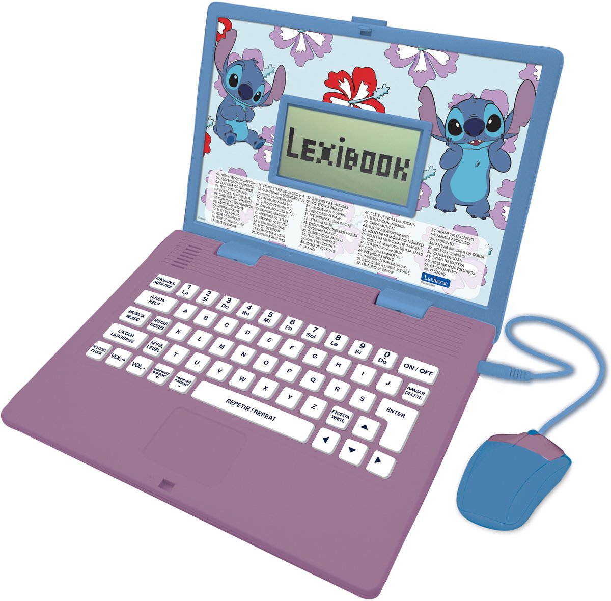 Lexibook Stitch zweisprachiger Lernlaptop mit 124 Aktivitäten (und Punkten)