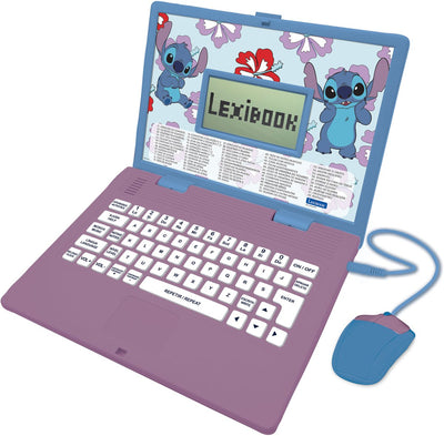 Lexibook Stitch zweisprachiger Lernlaptop mit 124 Aktivitäten (und Punkten)