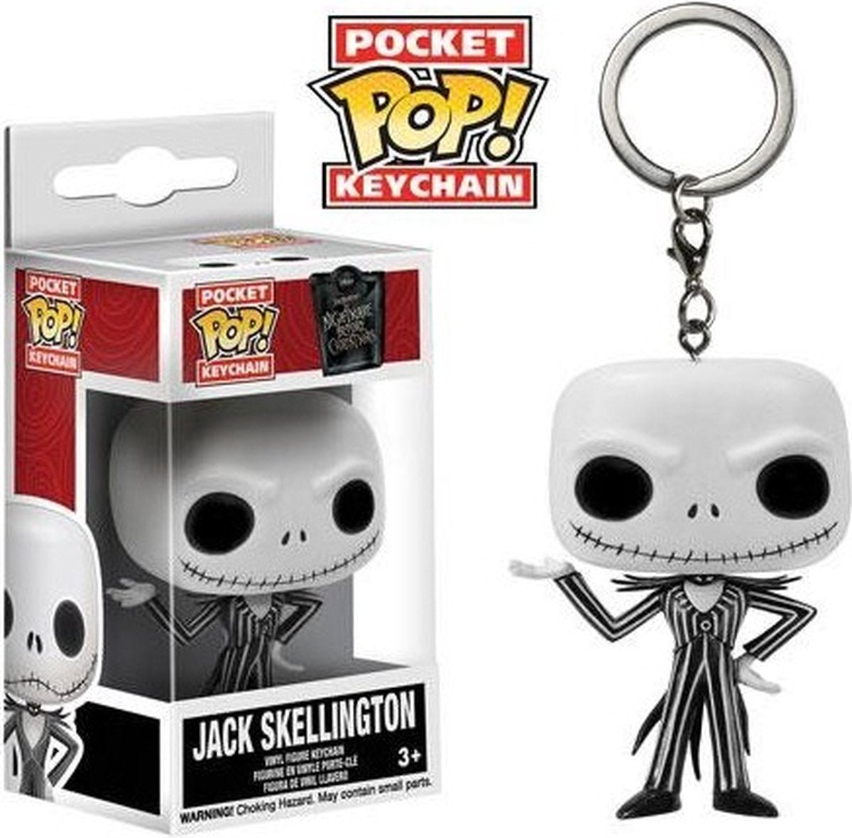 Funko Nightmare Before Christmas – Pop-Vinyl-Schlüsselanhänger Jack 4 cm!