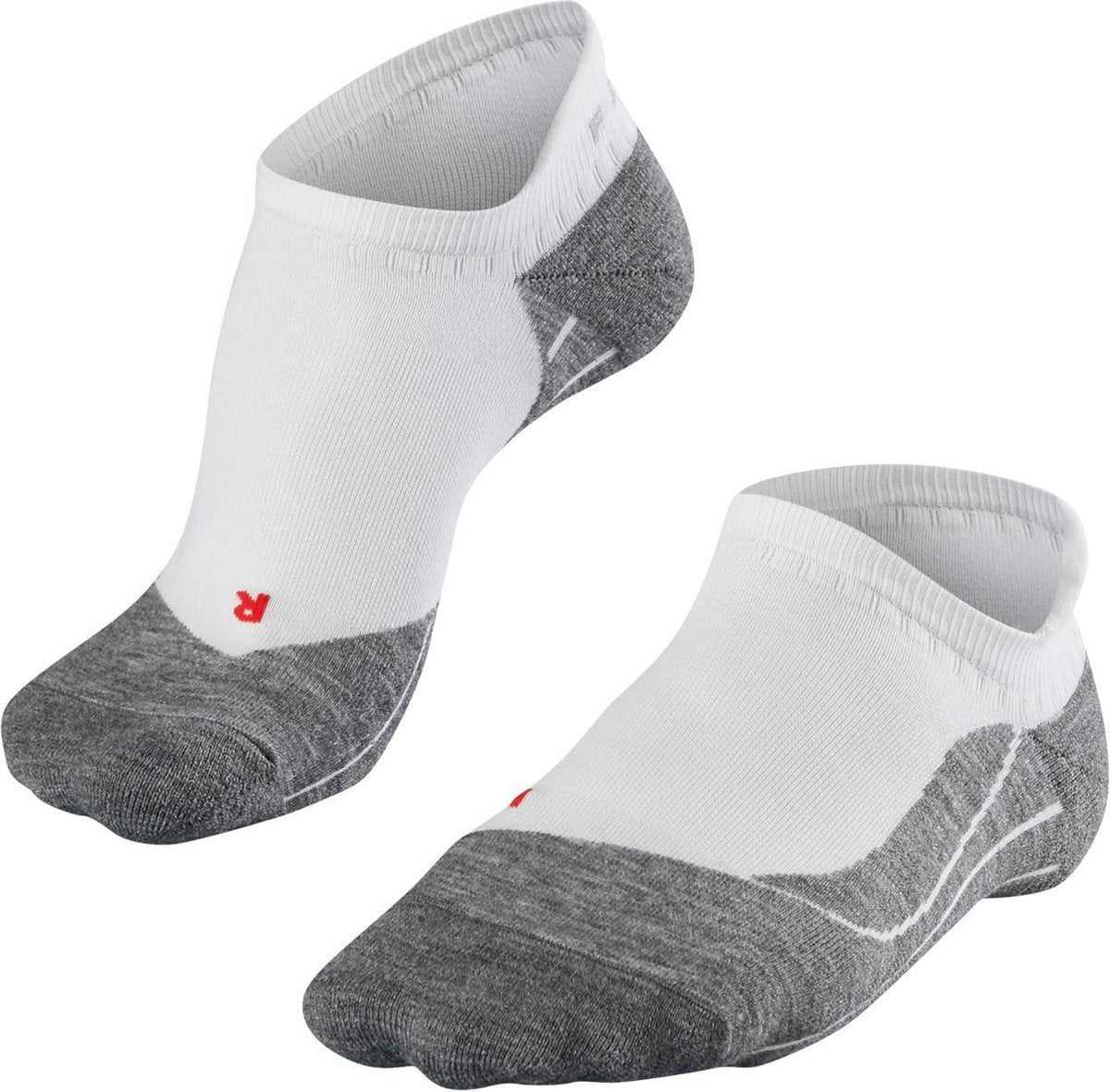 Falke ru4 unsichtbare Anti-Blasen-Baumwoll-Funktionsmaterial-Laufsocken Herren weiß - Größe 39-41