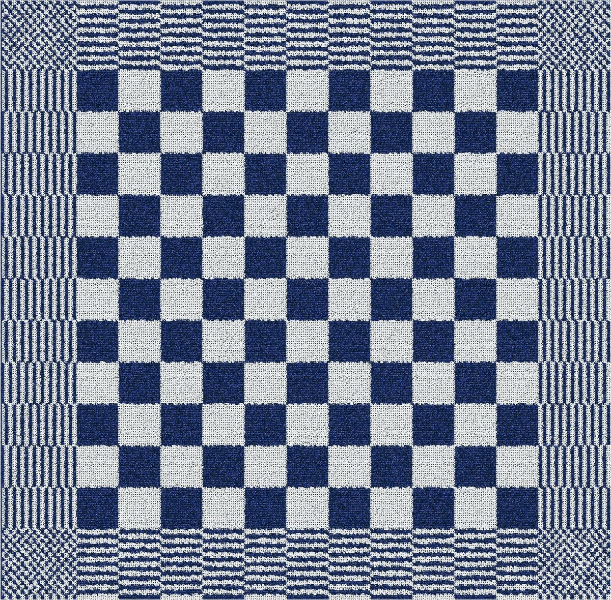 Ddddd - Grill - 6x Küchentuch - Set mit 6 Stück - Küchentücher - 50x55cm - blau