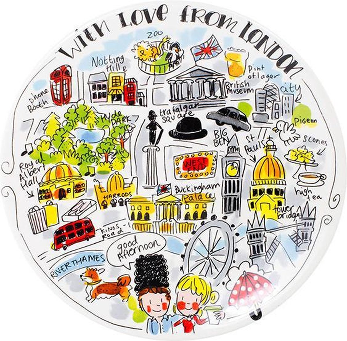 Blonder Amsterdam City London Teller – ø 22 cm