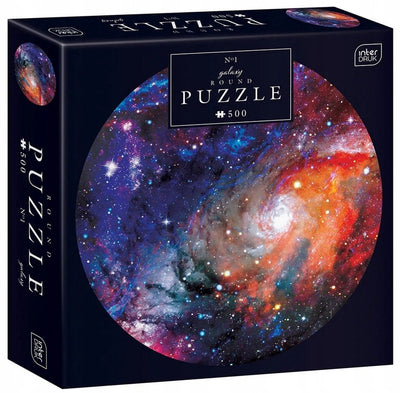 Geronimo Games Puzzle – Galaxy rundes Puzzle 500 Teile – Interdruk – 63 cm Durchmesser