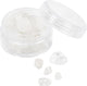Creativ Company Kristallperlen, klarer Quarz, D 7-12 mm, Lochgröße 1 mm, ca. 63 Stück, transparente Farben, 63 Stück 1 Box