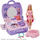 Barbie Glamour Beauty Case – Spielset mit Wellnesscenter – Koffer mit 20 Teilen